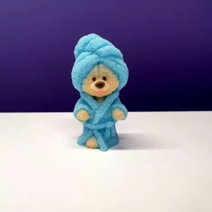 beer in badjas van zeep