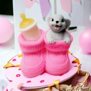 zeepfiguur muis in slof # cadeau geboorte